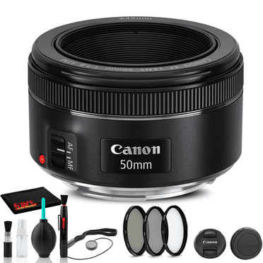 Canon EF 50mm F/1.8 STM Lens (0570C002)   Filter Kit   Cap Keeper   More (International Version)