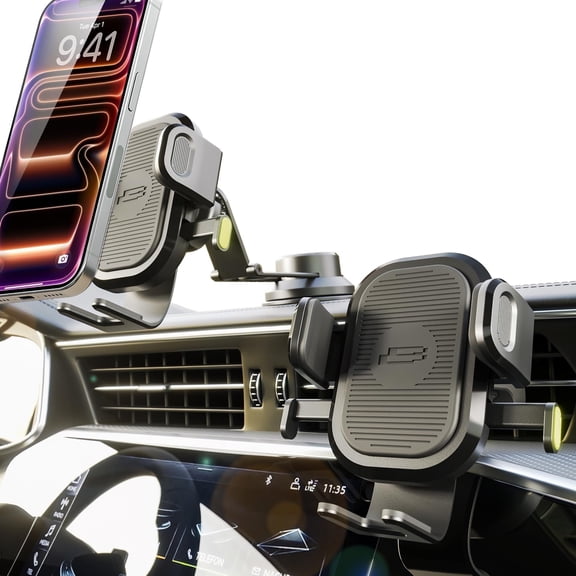 Bracketron BT1-043-2 Adjustable Angles Suction Cup Dash Mount Car Mount with Bracketron OneClick Car Phone Mount