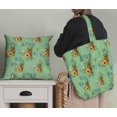 thumbnail image 5 of Soimoi Green Rayon Fabric Triangle & Pine Fruits Fabric Prints By Yard 42 Inch Wide, 5 of 5