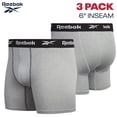 thumbnail image 3 of Boxer briefs para hombre Reebok, pack de 3, control de humedad, 6", 3 of 6
