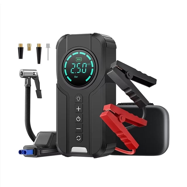 Car Emergency Start Air Pump 150PSI Air Compressor 2000A Emergency Start Power Bank Lighting Battery Start Equipment B