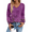 Purple Floral MZ841, variant on Zeagoo Womens Tops Long Sleeve Shirts V Neck Trendy Tee Pleated Tshirts Loose Tunic Work Clothes