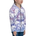 thumbnail image 5 of Naloa Round Snow Merry Christmas Teenage Zipper Hoodie, Long Sleeve Zip Up Hoodies Casual Jackets Tops for 7-12 Years-Small, 5 of 6