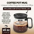 thumbnail image 4 of NEXAVKPR 16oz Glass Coffee Mugs With Leak Proof Cover And Comfort Handle For Home Office Use Durable Efficient Cup, 4 of 8