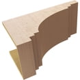 thumbnail image 6 of 12"W x 24"D x 12"H Wide Pescadero Rough Cedar Woodgrain TimberThane Corbel, Primed Tan, 6 of 6
