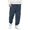 Navy, variant on Men Corduroy -Lined Joggers Casual Winter Sweatpants