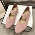 thumbnail image 4 of Quaouag Women's Flats Shoes Pointed Toe Knit Washable Ballet Comfortable Dressy Mary Jane Flat, 4 of 4