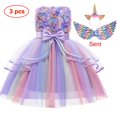 thumbnail image 1 of Vestido de unicornio para niña, vestido de baile bordado, vestidos de cumpleaños de princesa para niña, disfraces de fiesta, ropa para niños, nuevo Fivean unisex, 1 of 2