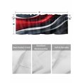 thumbnail image 4 of Valances for Windows Abstract Stitching Rod Pocket Cafe Window Treatments Valance Curtains for Kitchen Bathroom Laundry Basement Windows 56"x16", 4 of 9