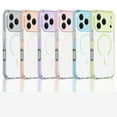 thumbnail image 5 of Designed for iPhone 17 Pro Max Transparent Case, Magnetic Wireless Charging, Compatible with MagSafe, Luxury Ultra Slim Anti-Scratch Anti-Slip Thin Shockproof PC+TPU Phone Cover, Orange, 5 of 7