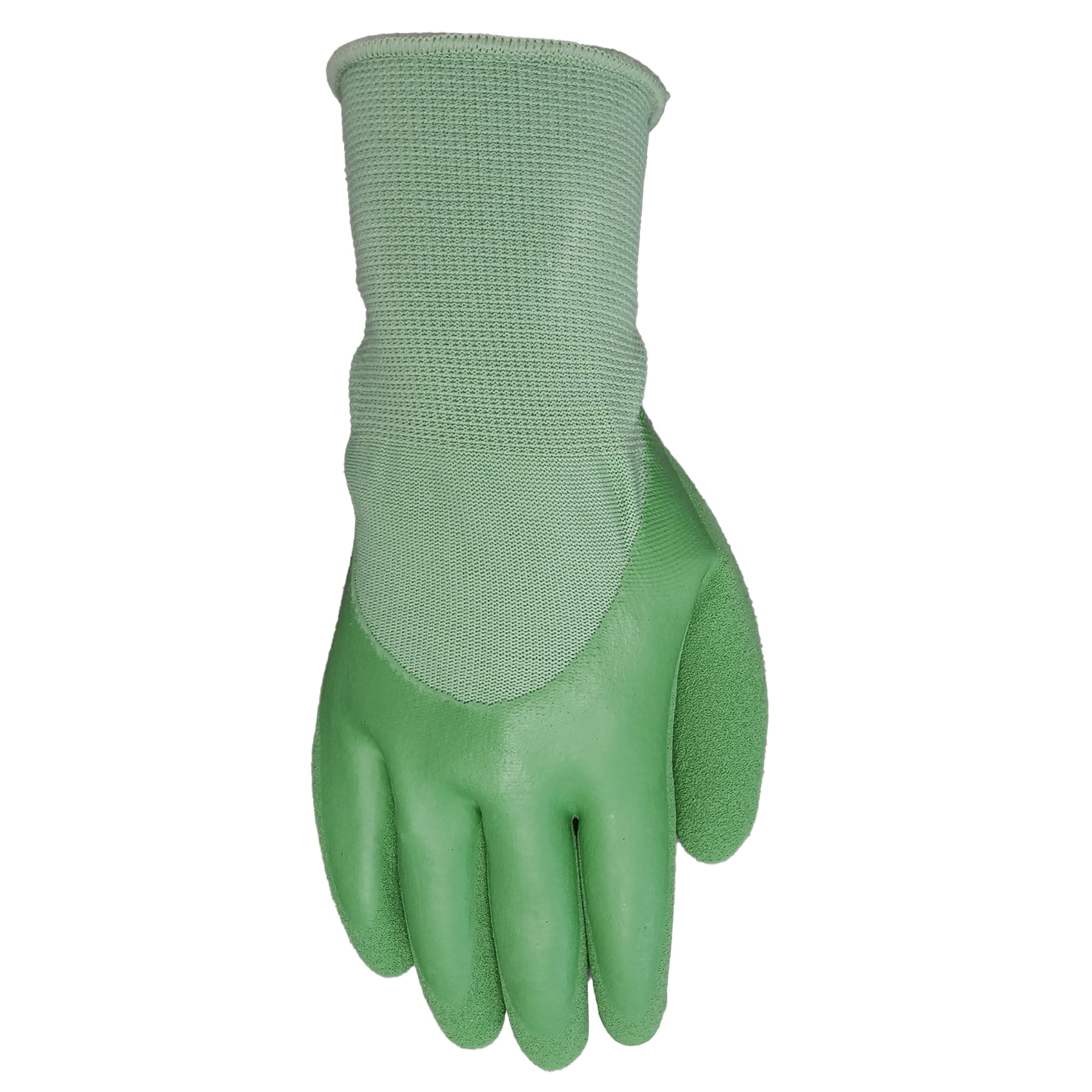 Expert Gardener Ladies Double Dipped Latex Glove, Small, Green