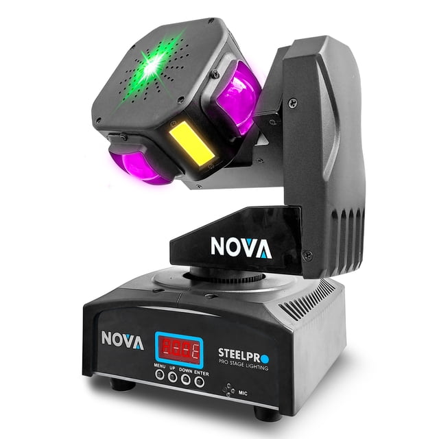 Cabeza Robótica Rgbw Giro Infinito + Laser Verde Steelpro