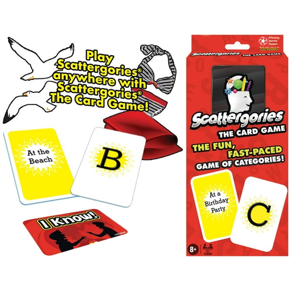 Juegos de cartas Juegos de movimientos ganadores Scattergories para mayores de 8 años