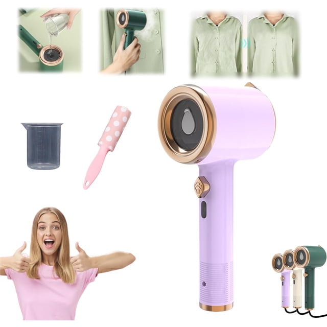 Emboadlie Vaporizador, Mini Máquina de Planchar Portátil, Mini Plancha Eléctrica Portátil de Mano para Ropa, Precalentamiento Rápido Profesional para el Hogar Planchado en Seco a Vapor para el Hogar y