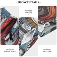 thumbnail image 6 of joogoo Mens Swim Trunks Art Red Octopus Beach Shorts Drawstring Elastic Waist Swimwear Bathing Suits L, 6 of 7