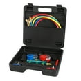 thumbnail image 3 of QDJZ Refrigerant Meter with 3Color Hoses2Couplers Air Conditioning Manifold Gauge Set, 3 of 11