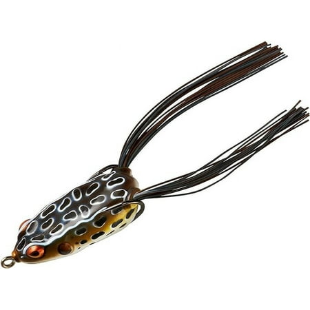 Booyah Pad Crasher Jr Topwater Bass Fishing Hollow Body Frog Lure with Weedless Hooks