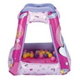 thumbnail image 3 of Minnie Mouse Preschool Indoor Inflatable Ball Pit Playland with 20 Soft Flex Balls, Ages 2-4, Pink, 3 of 11