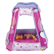 Minnie Mouse Preschool Indoor Inflatable Ball Pit Playland with 20 Soft Flex Balls, Ages 2-4, Pink