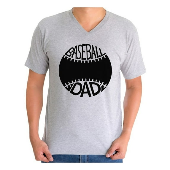 Awkward Styles Men's Baseball Dad Cool Sporty Graphic V-neck T-shirt Tops Father's Day