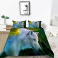 thumbnail image 1 of Ensemble de Literie de Luxe Imprimé 3D Wolf 2/3 Pcs Couvre-Lits de Mode en Polyester, Grand (90"x90 Pouces), 1 of 4