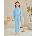 thumbnail image 4 of Arshiner Girls 2 Piece Outfits Casual Clothing Sets Long Sleeve Pullover Sweatshirts and Sweatpants with Pockets, 4 of 5