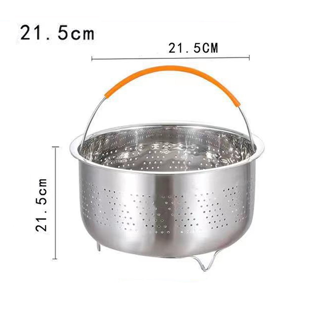 Stainless Steel 304 Steamer Basket With Silicone Feet for Pressure Cooker  Accessories with Instant Pot Kitchen Food Strainer