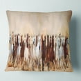thumbnail image 2 of Designart Horses Herd in Sand Storm - Landscape Photography Throw Pillow - 16x16, 2 of 5