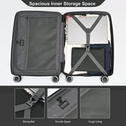 Wonder Florence 20 Carry On Hardside with 360 Degree Spinner Luggage, Black