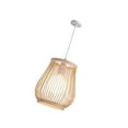 thumbnail image 2 of Bamboo Wicker Rattan Shade Pendant Light Fixtures Hanging Ceiling shade dining room bamboo Lamp, 2 of 8