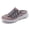 Pink, variant on Womens Breathable Mesh Walking Mules Sneakers Open Back Slip On Shoes(Black,7)