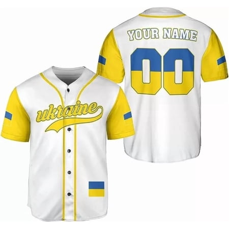 Personalized Ukraine Jersey, Ukrainian Soccer Shirt Baseball Ukraina Flag Jersey - Hot Sal