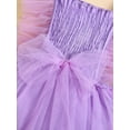 thumbnail image 6 of Bslissey Baby Girls Sleeveless Romper Dress Solid Color Tie Knot Front Tulle Patchwork Ruched Bodysuit Infant Casual Princess Clothes for Daily Party 3M 6M 9M 12M 18M, 6 of 9