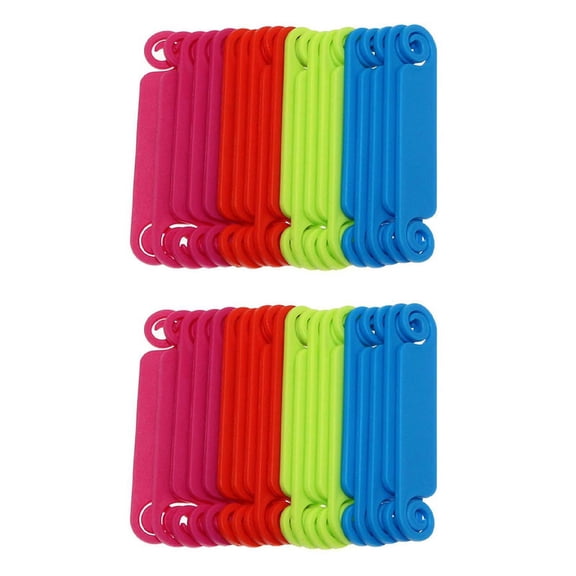 40Pcs Cable Tags Multicolor Management Labels Writable Cord Identification for USB Computer Phone