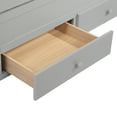 thumbnail image 6 of Noble House Nestin Twin Bed Frame with Trundle and Three Storage Drawers, Solid Pine Wood Frame, Gray, 6 of 22
