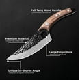 thumbnail image 6 of Kitchen Knife 6" Viking Knife with Sheath Handmade Forged Butcher Knife Cleaver Boning Knife for Meat Cutting High Carbon Steel Chef's Knife for Camping, Outdoor, Deboning, BBQ, 6 of 8