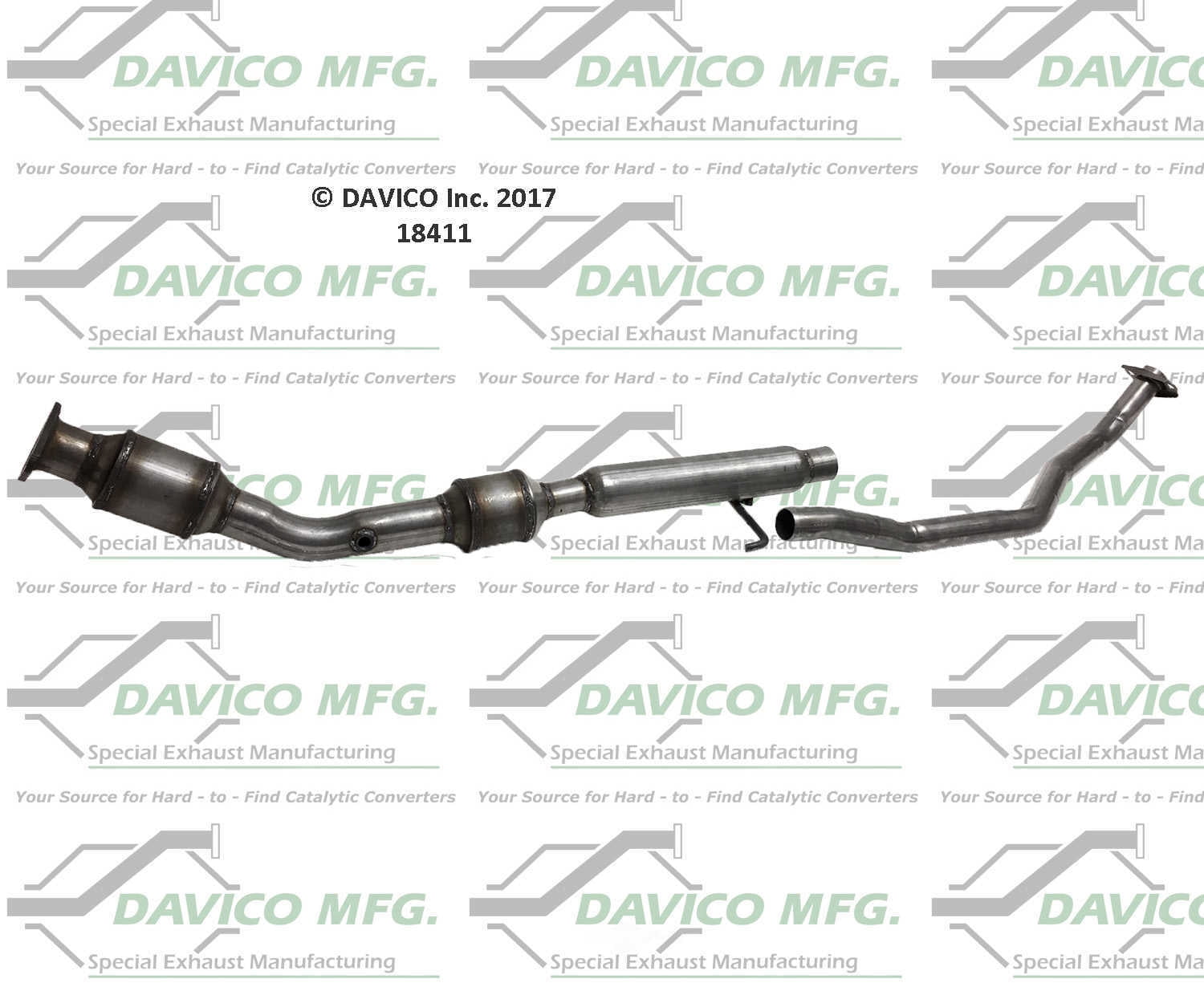 Davico Mfg 18411 Direct-Fit Catalytic Converter