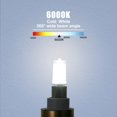 thumbnail image 3 of Ampoules LED G9, Équivalent 5W 40W Lampe Halogène Blanc 6000K Scintillant, 3 of 4