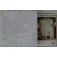 thumbnail image 2 of CARLY LACE CURTAIN PANEL WITH ATTACHED VALANCE WITH TASSELS, 63" LONG, ECRU BONE, 2 of 4
