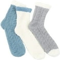 thumbnail image 2 of Socks For Women Men Fuzzy Socks Cozy Winter Cabin Slipper Warm Soft Thick Comfy Socks 3 Pairs Patchwork Socks, 2 of 4