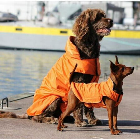 AGPtEK Waterproof Nylo Dog Winter Coat Jacket for Large Dogs - Orange
