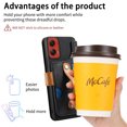 thumbnail image 5 of for Motorola Moto G Stylus 5G 2024 PU Leather + TPU Wallet Case, Card Slots Wristband Kickstand RFID Blocking Anti Peeping Magnetic Clasp Full Body Protection Cover for Moto G Stylus 5G 2024, Black, 5 of 8