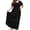A1-Black, variant on Plus Size Summer Maxi Dress for Women Colorful Leopard Spots 3X Short Sleeve Crewneck Casual Beach Bohemian Full-Length Long Sun Dresses with Pockets