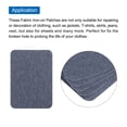 thumbnail image 4 of Uxcell Fabric Patch Iron-on Patches 4.1"x3.0" for Clothes , Pants, Bags Repairing and Decoration Pack of 20 Dark Blue, 4 of 7