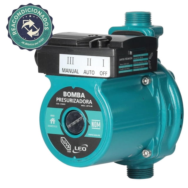 Reacondicionado, Bomba 0.16 HP presurizadora con accesorios