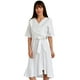 thumbnail image 1 of Vestido de lino Roman Fashion /Juvenil, 1076 (Blanco) blanco G Roman Fashion V-ST-1076-BLANCO, 1 of 6
