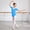 Blue, variant on Baby Rompers Girl Elegant Girls Dance Jumpsuits Ballet Practice Comfortable Snap Front Girls Jumpsuit White 8-9 Years
