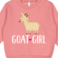 thumbnail image 3 of Inktastic Goat Girl Farm Animal Toddler Sweatshirt, 3 of 4
