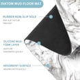 thumbnail image 2 of Bath Mat Rug Super Absorbent Quick Dry Thin Bathroom Rugs Fit Under Door Non Slip Rubber Backed Bathroom Floor Mat for in Front of Bathtub Sink Shower (17"x24", Grey Marble), 2 of 6