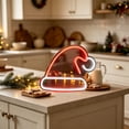 thumbnail image 2 of Byndra Christmas Neon Santa Claus Light, Indoor LED Holiday Light Sign, Christmas Decoration for Room Window Wall Party Decor, 2 of 4